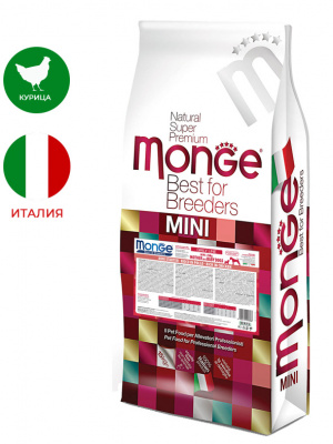 Monge Breeder Dog Mini Starter, курица, 15 кг