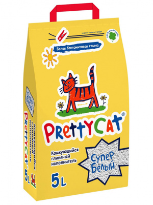PrettyCat Супер белый  4,2 кг (5л)