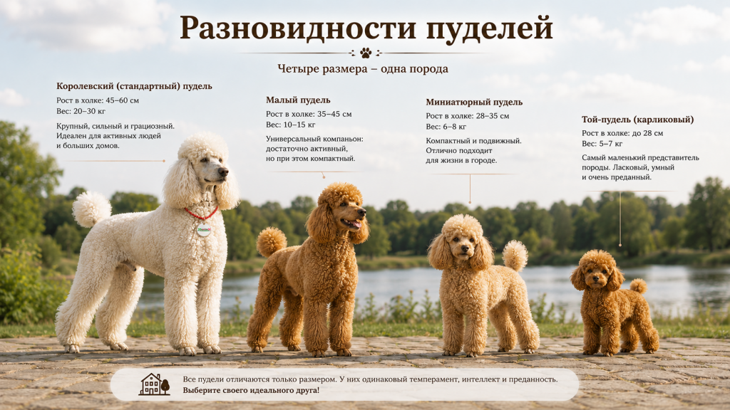 Типы пуделей