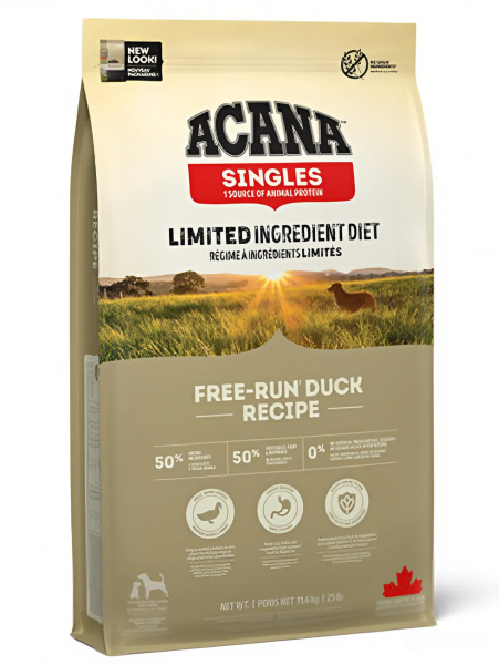 Acana Dog Free-Run Duck сухой корм для собак с чувствительным пищеварением, беззерновой, утка