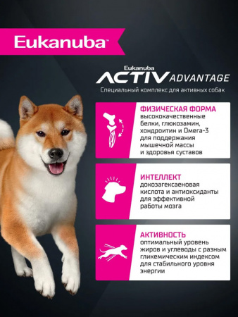 Eukanuba Adult для мелких и средних пород, ягненок