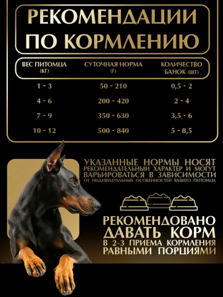 Четвероногий Гурман Golden Line Консервы для взрослых собак, индейка в желе
