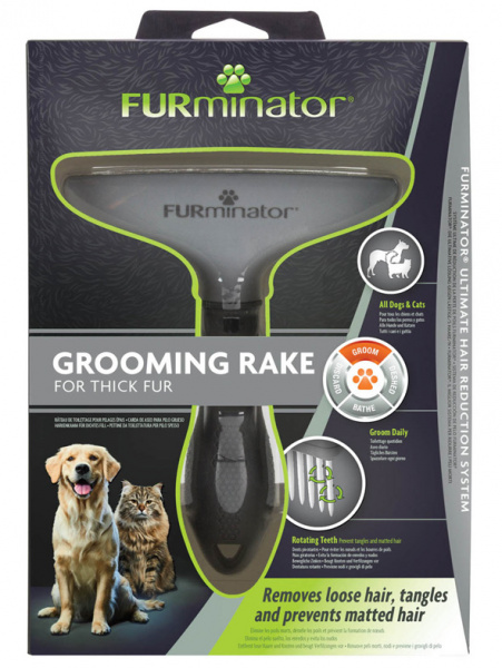 FURminator гребень Rake зубцы вращающиеся, 18 мм