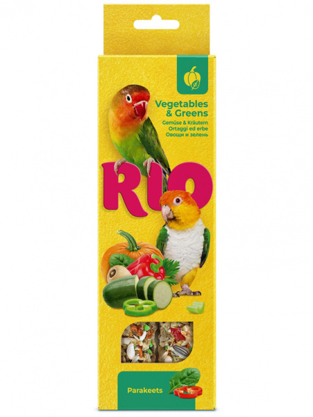 Rio Палочки для средних попугаев с овощами и зеленью, 2шт*75гр