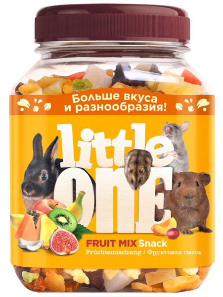 Little One Лакомство Фруктовая смесь для всех видов грызунов, 180гр