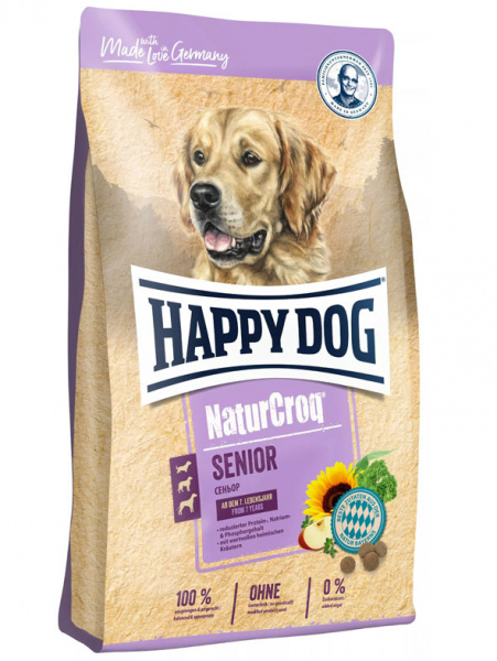 Happy Dog NaturCroq Senior сухой корм для пожилых собак всех пород, птица