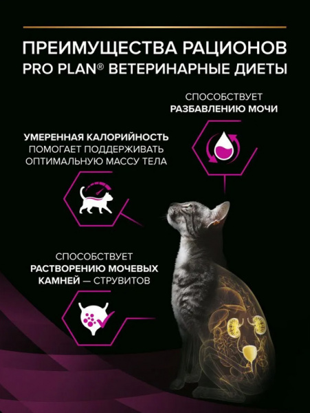 Pro Plan Veterinary Diets UR ST/OX Urinary купить в ZooKorm24.ru