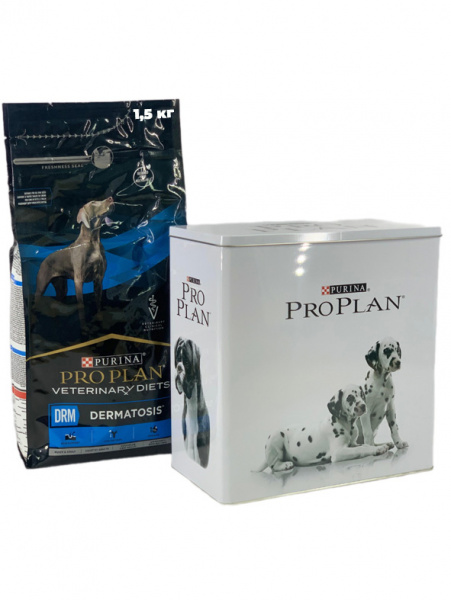 Контейнер №1 Металл ProPlan белый с крышкой