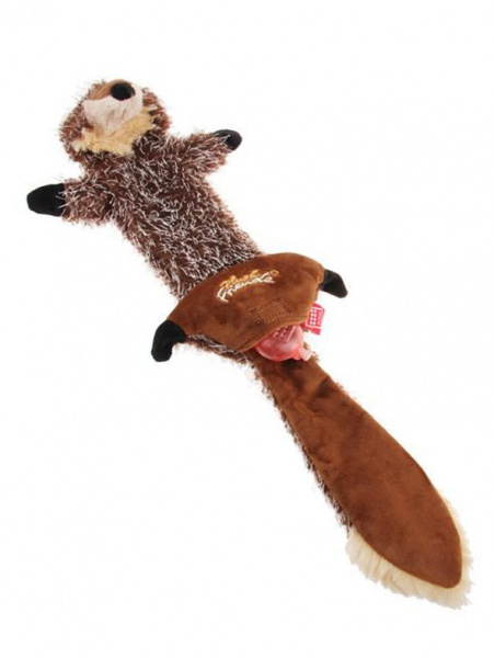 PLUSH FRIENDZ Шкурка волка игрушка для собак со сменными пищалками, 37см