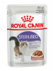 Royal Canin Sterilised влажный корм для взрослых стерилизованных кошек, кусочки в соусе, паучи