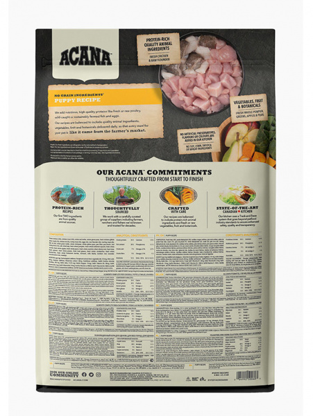 Acana Dog Puppy сухой корм для щенков средних пород, беззерновой