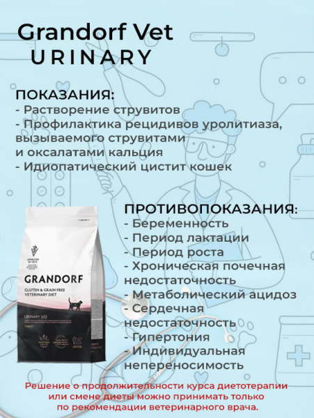 Grandorf Cat Vet Urinary купить в ZooKorm24.ru
