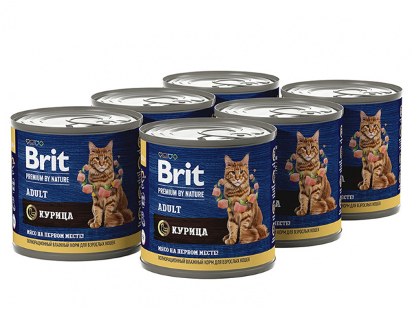 Brit Premium by Nature Adult курица купить в ZooKorm24.ru
