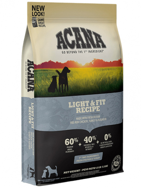Acana Dog Light&Fit Recipe сухой корм для взрослых собак всех пород с лишним весом