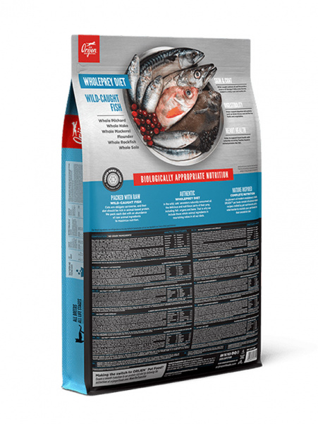 Orijen Cat Six Fish сухой корм для кошек всех возрастов, беззерновой, шесть видов рыбы
