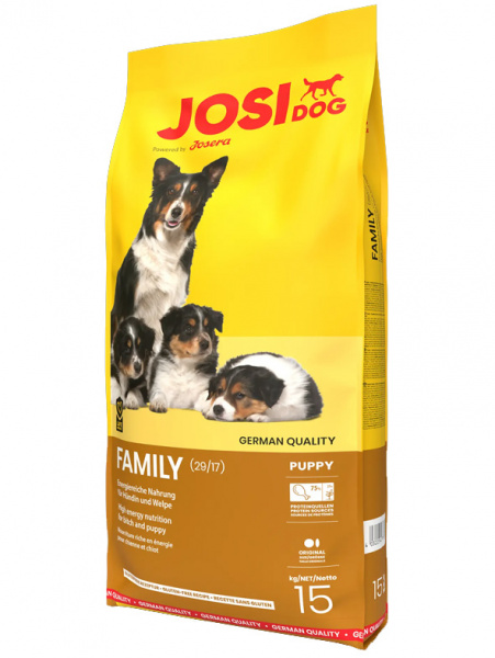 JosiDog Family для беременных и кормящих сук и прикорма щенков, домашняя птица