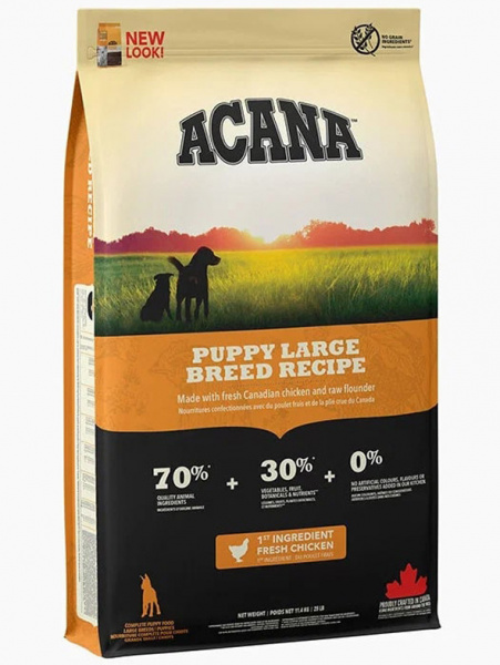 Acana Dog Puppy Large Breed сухой корм для щенков крупных пород, беззерновой