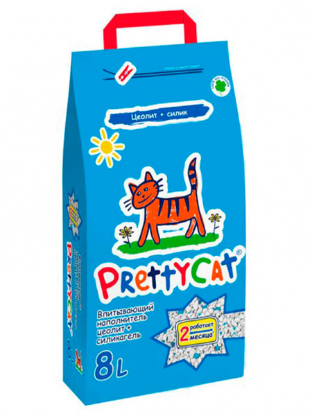 PrettyCat наполнитель впитывающий для кошачьих туалетов Naturel
