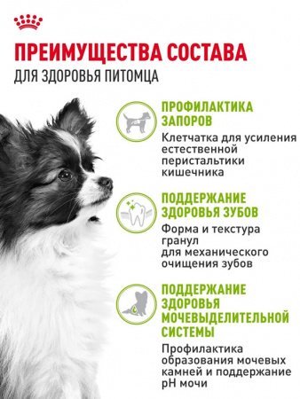 Royal Canin X-Small Adult сухой корм для взрослых собак миниатюрных пород (до 4 кг) с 10 месяцев до 8 лет