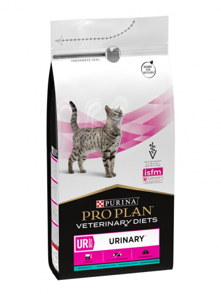 Сухой корм для кошек Pro Plan Veterinary Diets Cat UR ST/OX Urinary при болезни нижних отделов мочевыводящих путей, c океанической рыбой