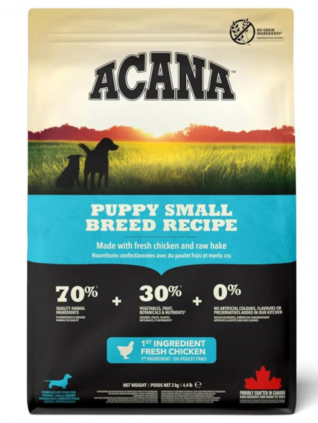 Acana Dog Puppy Small Breed сухой корм для щенков мелких пород, беззерновой