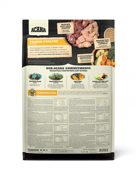 Acana Dog Classic Prairie Poultry сухой корм для взрослых собак, птица