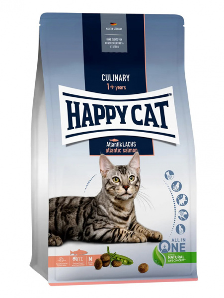 Happy Cat Culinary Adult cухой корм для взрослых кошек, атлантический лосось