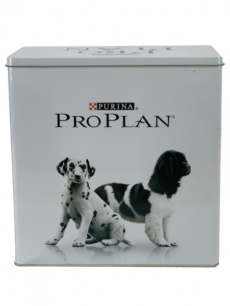Контейнер №1 Металл ProPlan белый с крышкой