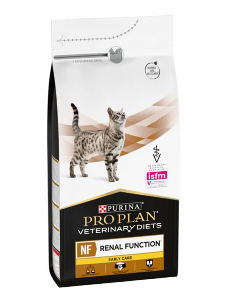 Сухой корм для кошек Pro Plan Veterinary Diets NF Renal Function Early Care для поддержания функции почек на начальной стадии хронической почечной недостаточности
