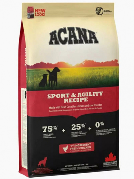 Acana Dog Sport&Agility сухой корм для активных и спортивных собак всех пород, беззерновой