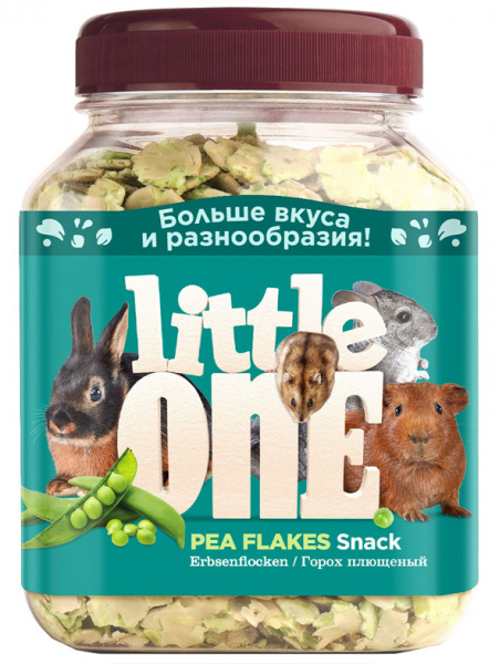 Little One Лакомство Плющеный горох для грызунов, 230гр