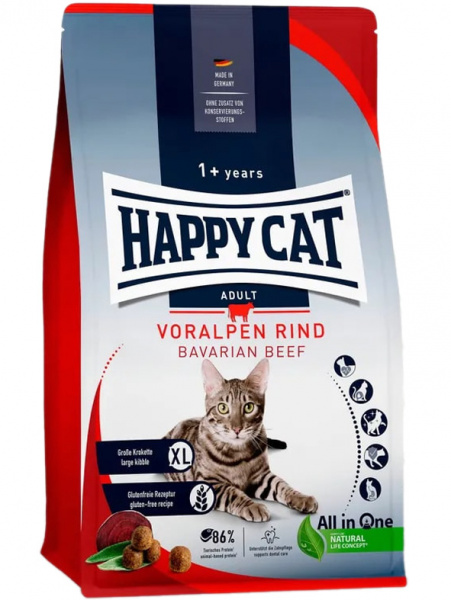 Happy Cat Culinary Adult cухой корм для взрослых кошек, альпийская говядина