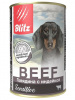 Blitz Dog Sensitive Beef консервы для собак всех пород и возрастов, паштет, говядина с индейкой