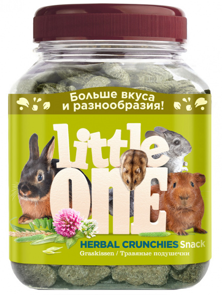Little One Лакомство Травяные подушечки для грызунов, 100гр