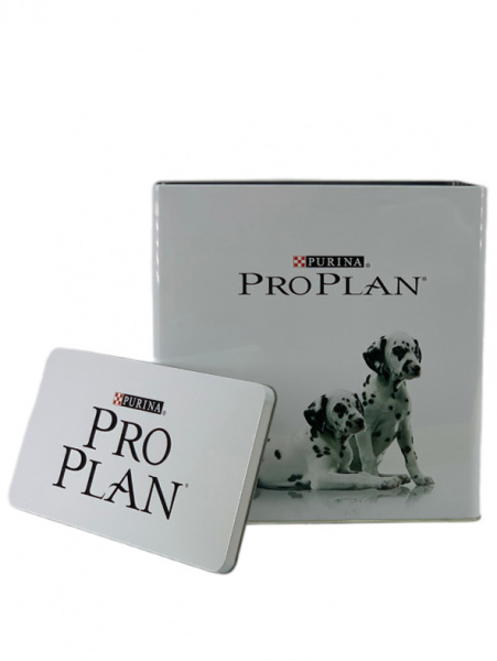 Контейнер №1 Металл ProPlan белый с крышкой