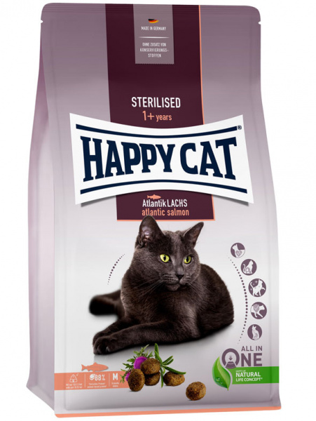 Happy Cat Adult Sterilised Atlantik Lachs Атлантический лосось