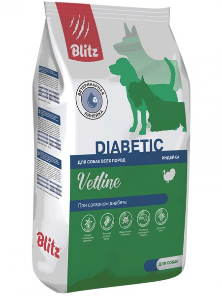 Blitz Vetline Dog Diabetic сухой корм, собаки