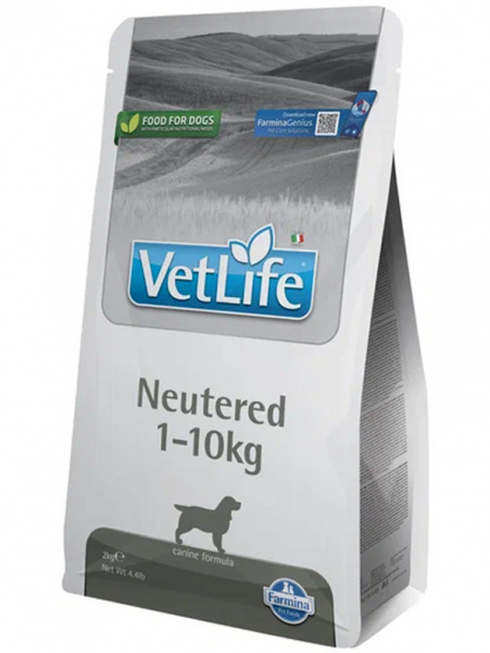 Farmina Vet Life Dog Neutered 1-10kg Для кастрированных и стерилизованных