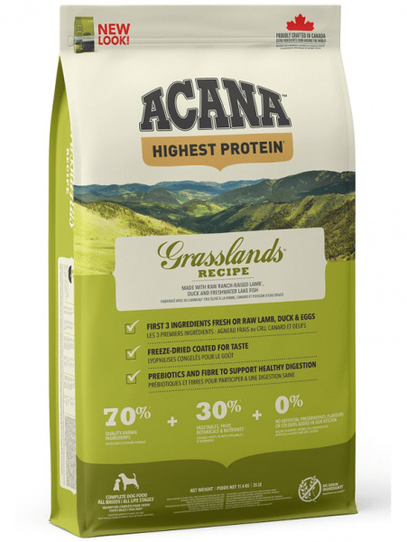 Acana Dog Grasslands сухой корм для собак всех возрастов, беззерновой, ягненок