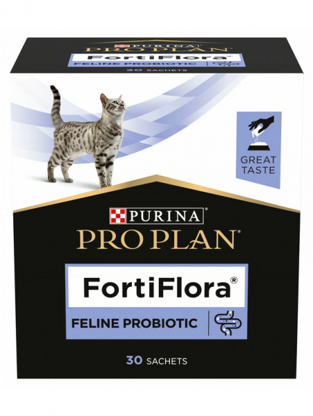 Pro Plan FortiFlora кормовая добавка для кошек для поддержания баланса микрофлоры, 30 саше