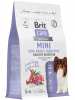 Brit Care Dog Mini Adult Sensitive сухой корм для собак мелких пород с чувствительным пищеварением, индейка с ягненком
