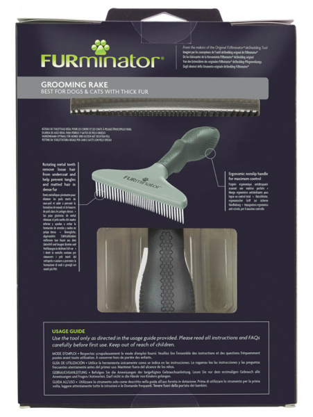 FURminator гребень Rake зубцы вращающиеся, 18 мм